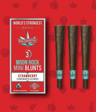 Strawberry - 2.1G - Moon Rock Infused Mini Blunts