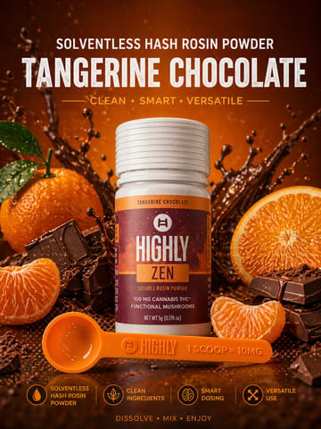 Highly Zen - Tangerine Chocolate (1:10 - THC & Functional Mushrooms)