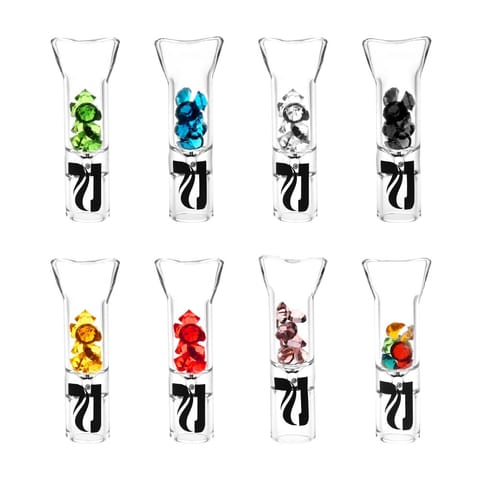 Pulsar Glass Tips w/ Glass Gem Filter - 2"/Asst