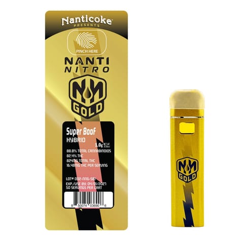 Nanti Nitro Gold - 1g Aio Vape - Super Boof