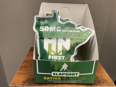 Mn First Slapshot Prickly Pear Sativa Gummies