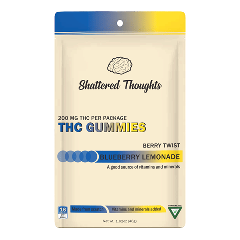 Blueberry Lemonade 200mg Gummies | Shattered Thoughts