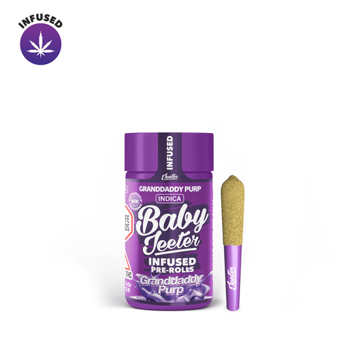 Infused Baby Jeeter 0.5G x 5 (2.5g) Preroll -Granddaddy Purp (I)