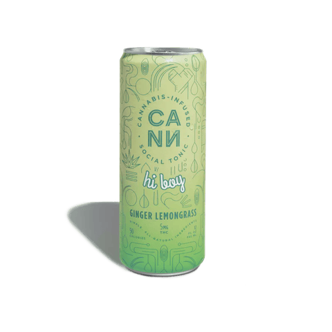 CANN HI BOY | Ginger Lemongrass | 3mg x 4 Social Tonic Cans