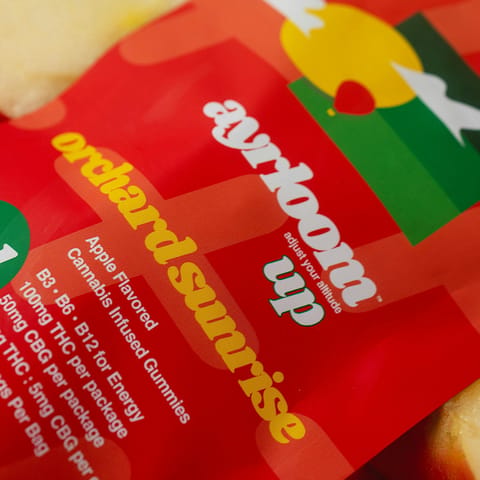 ayrloom | Orchard Sunrise "UP" 2:1 THC:CBG | Edibles | 100mg 10-pack