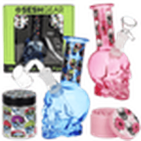 SeshGear Skulled Out Water Pipe Kit 6"