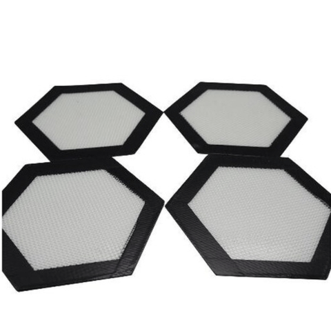 Silicone Non Stick Dab Mat 5" Hexagon (assorted colors)