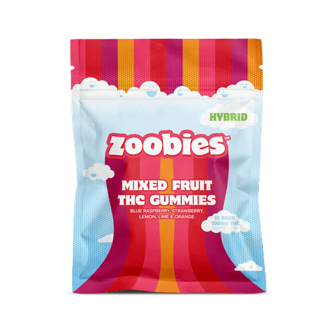 Hybrid Mixed Fruit THC Gummies (10pk/100mg)