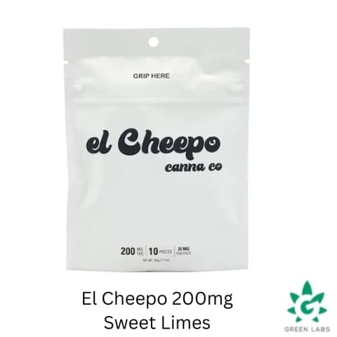 (REC) El Cheepo - 200mg THC Gummies - Sweet Limes