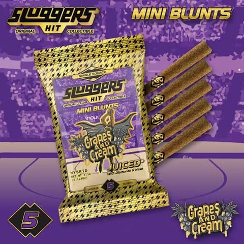 SLUGGERS - INFUSED PREROLL MULTIPACK - GRAPES & CREAM - 3.5G
