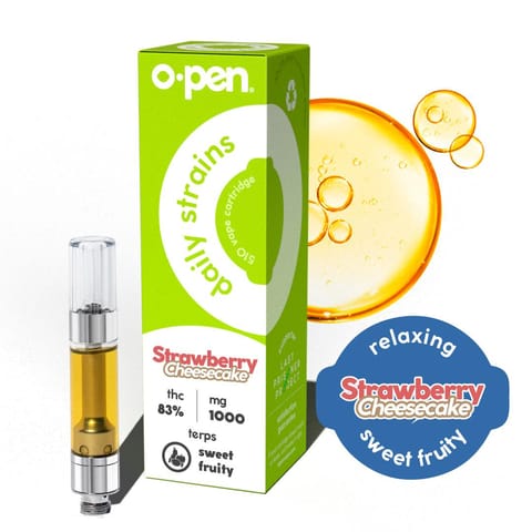 O.Pen Strawberry Cheesecake 1000mg Distillate Cartridge