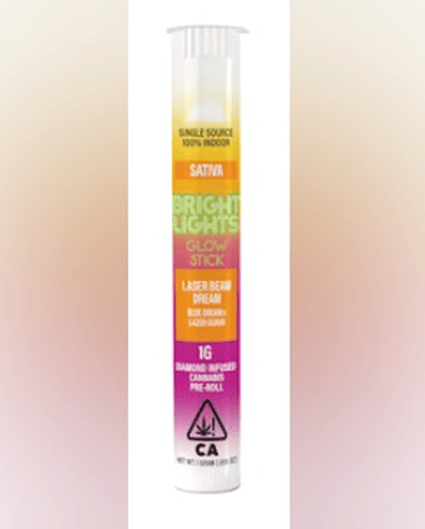 Bright Lights - Infused Pre Roll - Laser Beam Dream - Sativa 1g