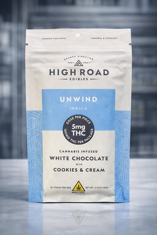 High Road White Chocolate Cookies & Cream 5mg 20pk