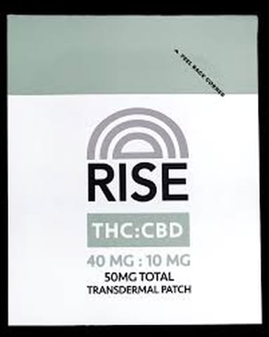 Relief 50mg Transdermal Patch (THC 40mg-CBD 10mg) | RISE