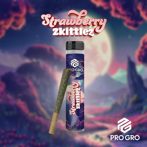 Pro Gro 1g Preroll - Strawberry Zkittles