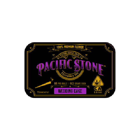 Pacific Stone | Wedding Cake (I) 14 x .5g Pre Rolls - BOTH - 7.0g - Pre-Roll