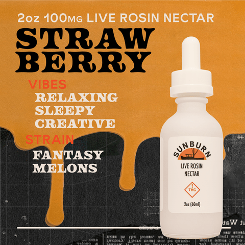 2oz Strawberry Fantasy Melons - 100mg Nectar Tincture