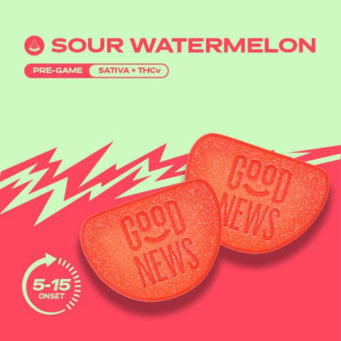 Good News | Pre Game Sour Watermelon THCV | 200mg 20pk