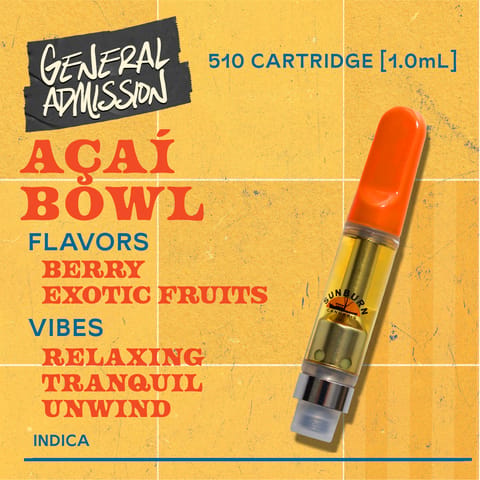 Distillate 1g Vape Cart - Acai Bowl