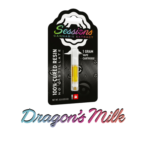 CURED RESIN CARTRIDGE | DRAGONS MILK | INDICA | 1 GRAM | 510 THREAD