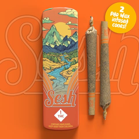 Boysenberry X GMO PHO Infused Cone by Sesh - 2 Pack