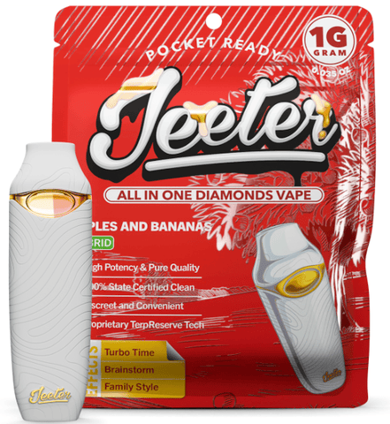 Jeeter Apples and Bananas  Liquid Diamond 1g Vape Disposable (H)