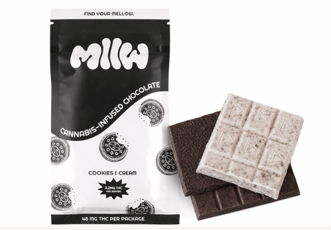 Cookies and Cream Chocolate Bar - 48mg THC