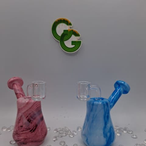 Assorted Stone Color Bubbler with 14MM BangerHemper