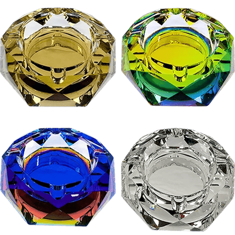 Metallic Clear Ashtray