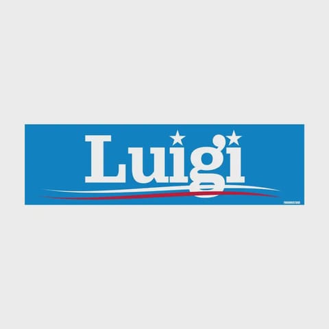 Luigi Campaign Vinyl Sticker