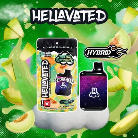 Melon Sherbert 2G Cloud Bar Disposable (Hellavated)