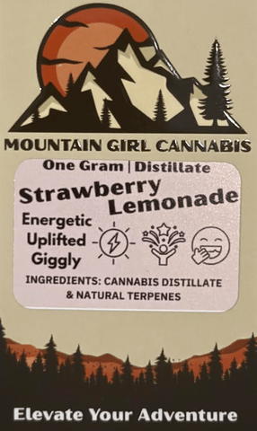 Strawberry Lemonade 1g THC/CBG Cart Mountain Girl