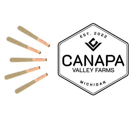 Canapa Valley Distillate Infused 5pk Gelato Mint Hybrid 5g