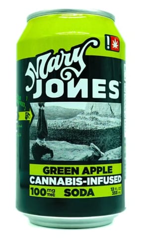 Green Apple 100mg (Mary Jones Soda)