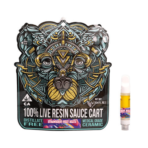 KB - BEAR LABS - LIVE RESIN VAPE - STRAWBERRY MELTZ BELTZ - 1G
