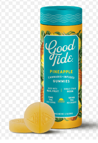Good Tide | Pineapple | Gummies | Sativa | 100mg | 10pk