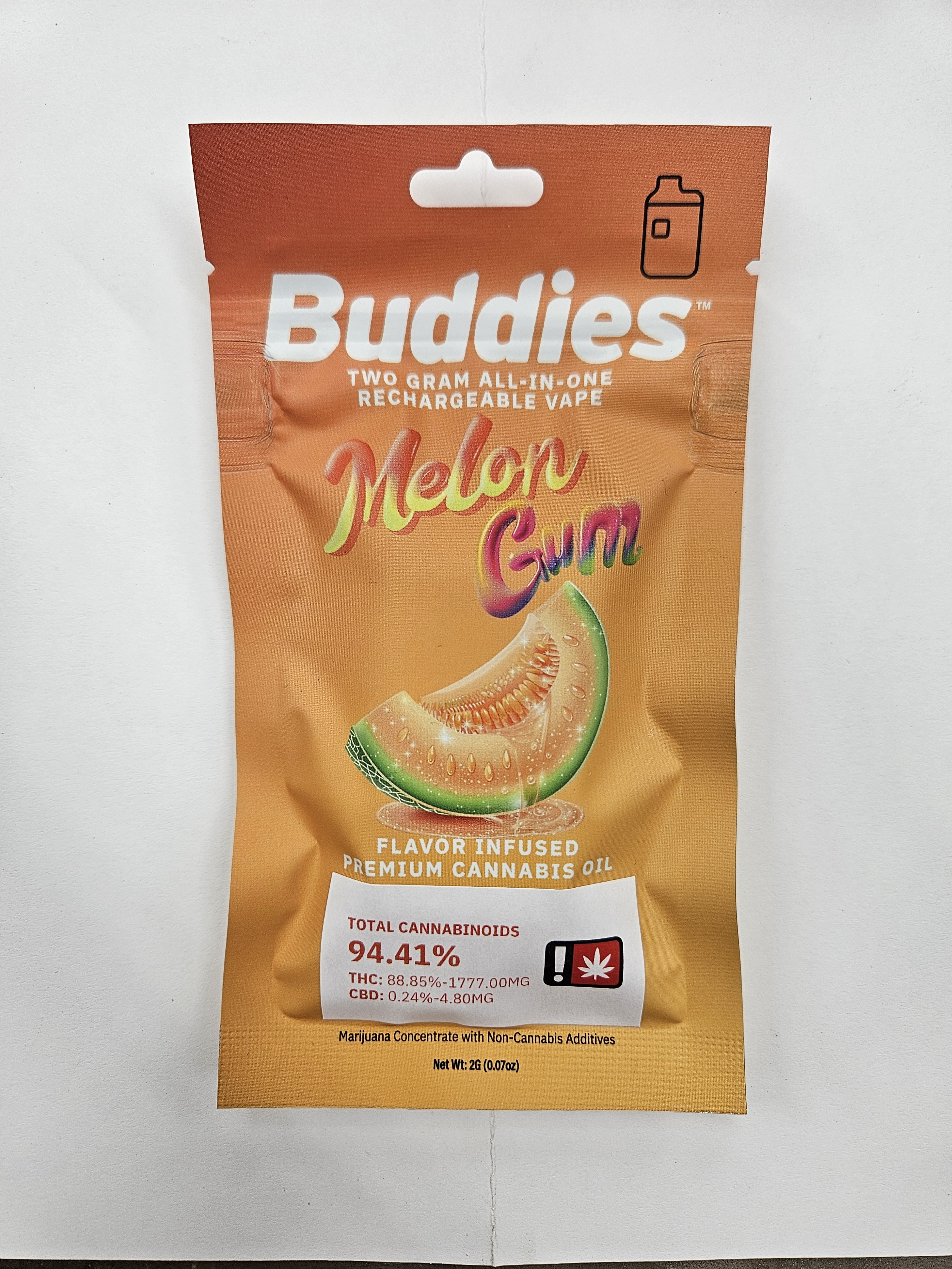 Buddies Flavors | Melon Gum All in One | 2g