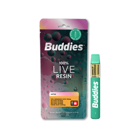 Raspberry Sap 1g Live Resin Disposable (Buddies)