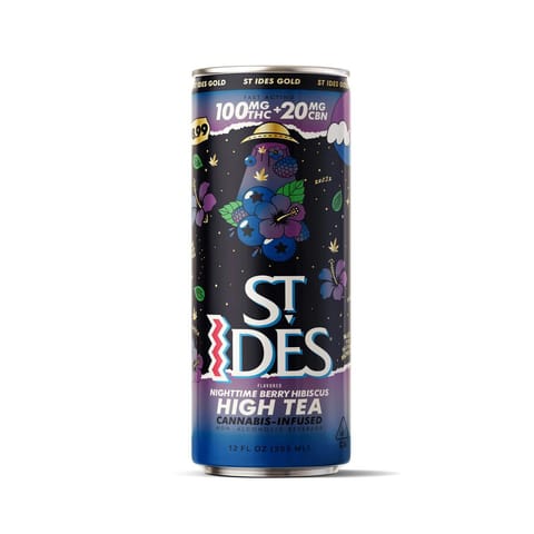 St. Ides | Night Time Berry Hibiscus | High Tea | 120mg | 12oz