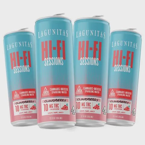 Lagunitas Hi-Fi Sessions | Rainbow Sherbet | 10mg THC x 4 Cannabis Infused Sparkling Water