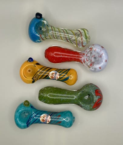 Glass Crush Spoon Pipe - small
