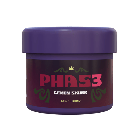 Phase 3 | Flower | - Lemon Skunk | 3.5g Plastic Container