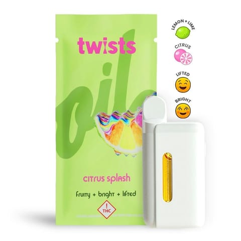 Citrus Splash 4g Distillate Twist All-in-One Vape by Oil by Craft | Golden Rookie