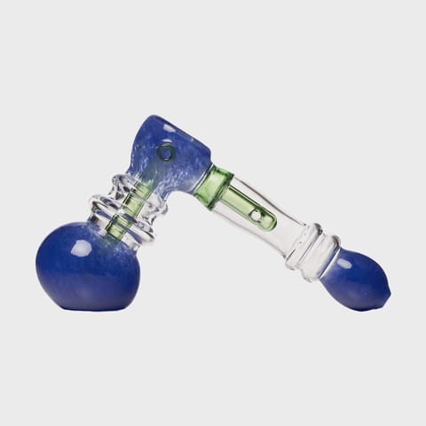 HUMAN GRADE - FRIT HAMMER - BLUE WITH GREEN TUBE