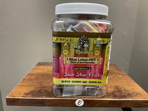 Lazy Monkey Blue Lotus Sour Star Fruit Gummies
