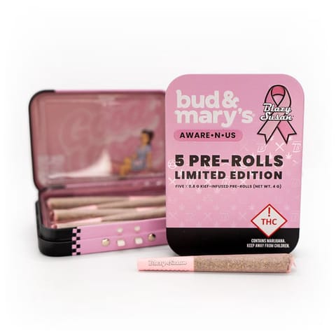 Bud & Marys Kief Infused Preroll 5 Pack | Cereal Milk 4g Rec