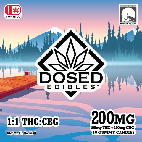 Dosed 1:1 (100mg) THC:CBG Gummies 10pk by Dosed Edibles