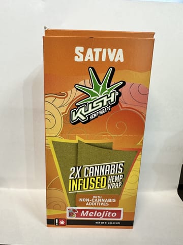 Kush Wraps | Melojito | Sativa | 2PK | THC Infused Hemp Wraps
