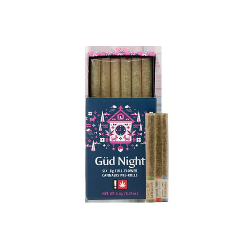 Preroll Pack | Gud Night (I) | Donny Burger 24.11% / My Oh My 25.95% / Astro Funk 30.05% | .8g 6pk