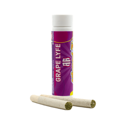 DIAMONDS + LIVE RESIN INFUSED PRE-ROLLS | GRAPE LYFE | INDICA | 0.75 GRAMS | X2